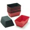 Freshware Silicone Baking Cups 12-Pack Red Black Rectangle Model Cb-308Rb